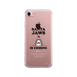 Santa Jaws Is Coming Clear Phone Case