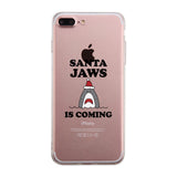Santa Jaws Is Coming Clear Phone Case