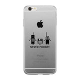 Never Forget Clear Phone Case