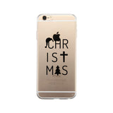 Christmas Letters Clear Phone Case