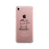Meowy Catmas Santa Cat Is Coming Clear Phone Case