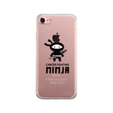 Cancer Fighting Ninja Clear Phone Case