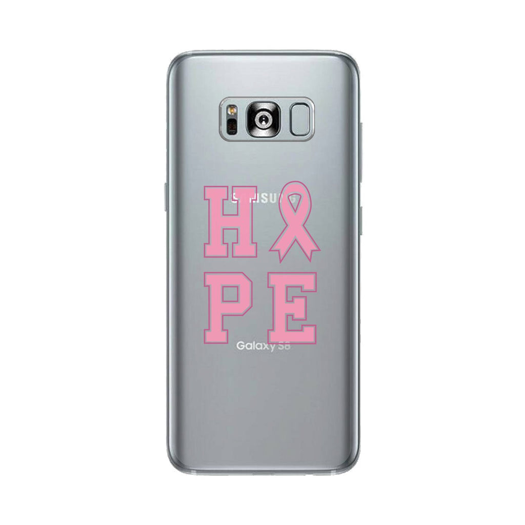 Hope Ribbon Clear Phone Case