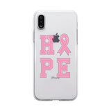 Hope Ribbon Clear Phone Case