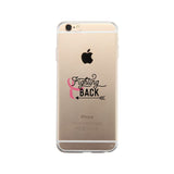 Fighting Back Arrow Clear Phone Case