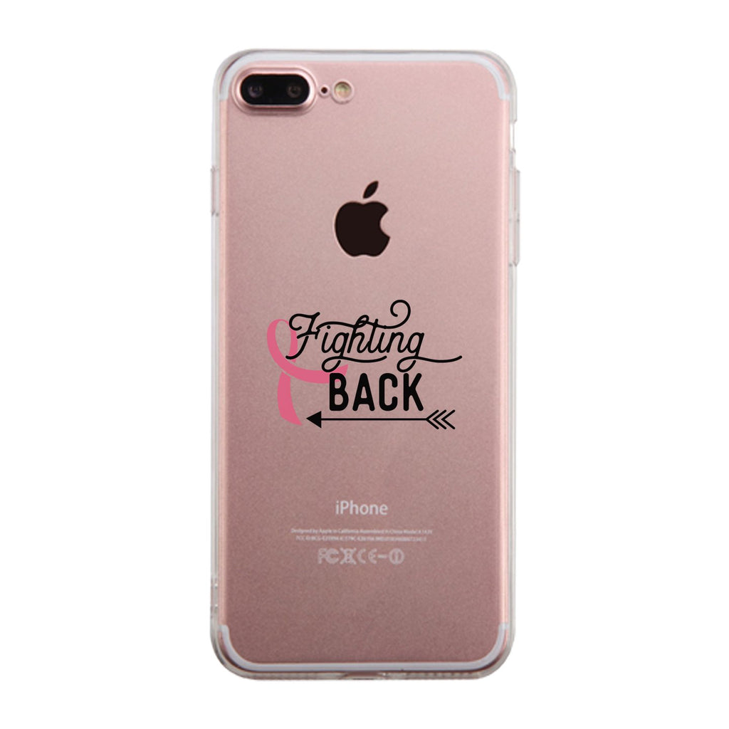 Fighting Back Arrow Clear Phone Case