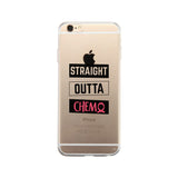 Straight Outta Chemo Breast Cancer Clear Phone Case