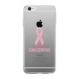 I You We Can-Cervive Breast Cancer Clear Phone Case