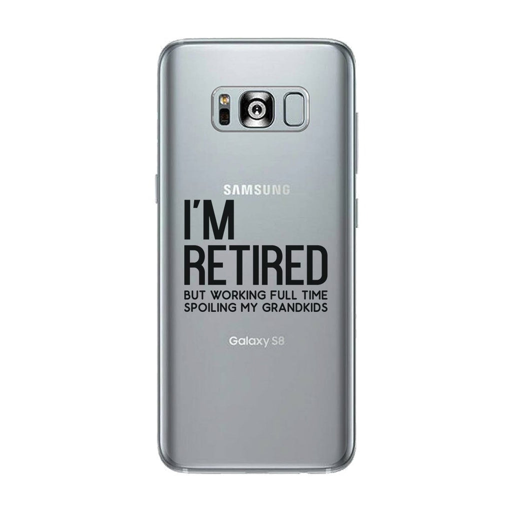 Retired Grandkids Clear Case Funny Grandparents Gifts For Christmas