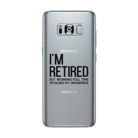 Retired Grandkids Clear Case Funny Grandparents Gifts For Christmas