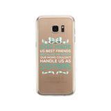 God Made Us Mint BFF Phone Case Cute Clear Phonecase