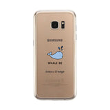 Whale Be Friends Forever Light Blue Clear Phone Case