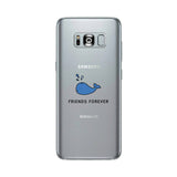 Whale Be Friends Forever Dark Blue Clear Phone Case