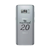 Married Since Custom-Left Clear Phone Case