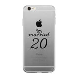 Married Since Custom-Left Clear Phone Case