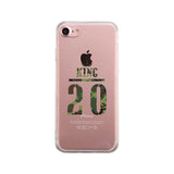 King Military Pattern Custom-Left Clear Phone Case