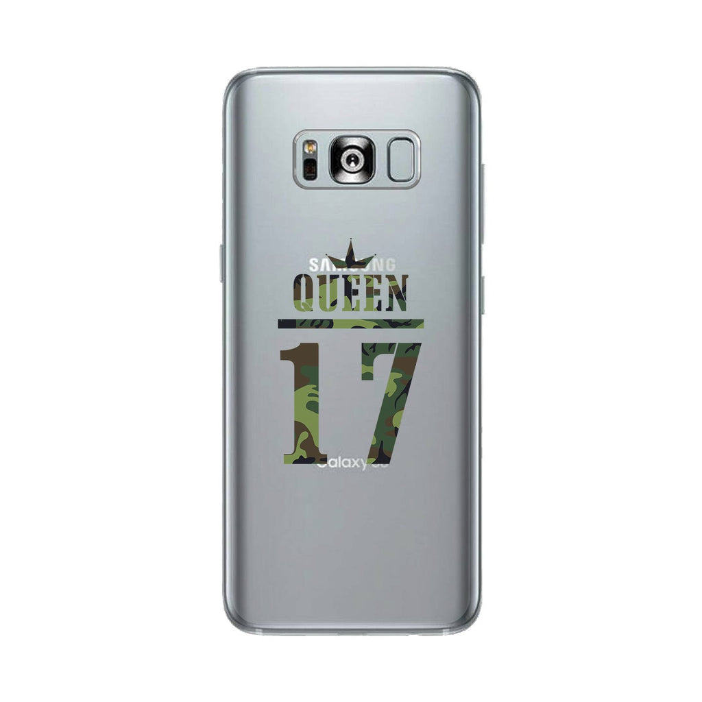 Queen Military Pattern Custom-Right Clear Phone Case