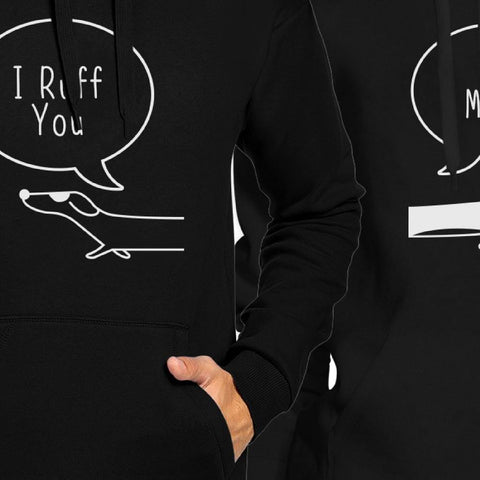 I Ruff You And I Meow Couple Hoodies Christmas Gift For Pet Lovers