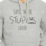 Her Stupid Lover And My Stupid Lover Matching Couple Grey Hoodie