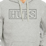 Hubs And Wife Matching Couple Grey Hoodie