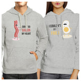 Bacon And Egg Matching Hoodies Pullover Funny Couples X-Mas Gifts