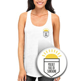 Pocket Full Of Sunshine Women's Tank Top Racerback Sleeveless Top