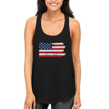 PA State USA Flag Women's Tank Top Pennsylvania American Flag Tanks