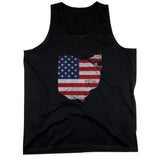 OH State USA Flag Men's Tank Top Ohio American Flag Tanks