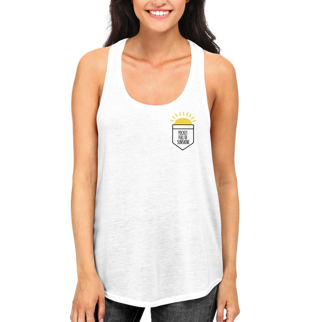 Pocket Full Of Sunshine Women's Tank Top Racerback Sleeveless Top