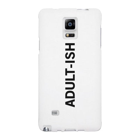 Adult-ish White Funny Quote Cute Phone Cases For Apple, Samsung Galaxy, LG, HTC