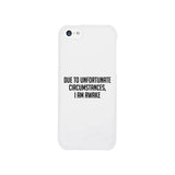 I'm Awake White Ultra Slim Cute Phone Cases For Apple, Samsung Galaxy, LG, HTC