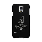 Home Where Pizza Black Ultra Slim Phone Cases For Apple, Samsung Galaxy, LG, HTC
