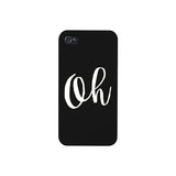 Oh Black Ultra Slim Cute Design Phone Cases For Apple, Samsung Galaxy, LG, HTC