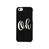 Oh Black Ultra Slim Cute Design Phone Cases For Apple, Samsung Galaxy, LG, HTC