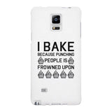 I Bake Because White Backing Cute Phone Cases For Apple, Samsung Galaxy, LG, HTC
