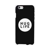 Hug Life Black Sleeveless Black Phone Case