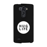 Hug Life Black Sleeveless Black Phone Case