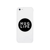 Hug Life Black Sleeveless White Phone Case