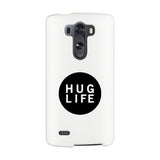 Hug Life Black Sleeveless White Phone Case