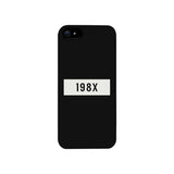 198X Black Cute Phone Case Born in 80's Funny Gift Ideas