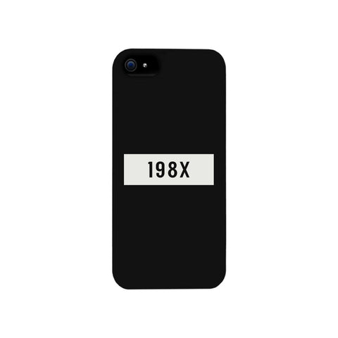 198X Black Cute Phone Case Born in 80's Funny Gift Ideas