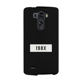 198X Black Cute Phone Case Born in 80's Funny Gift Ideas