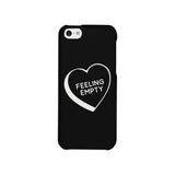 Feeling Empty Heart Black Graphic Phone Case Unique Design