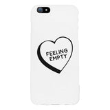 Feeling Empty Heart Graphic Unique Design Black Phone Case
