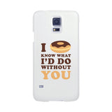 I Doughnut Know Black Phone Case Cute Graphic Design Slim