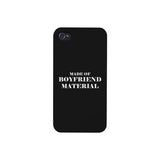 Boyfriend Material Black Cute Phone Cover Gift For Him