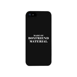 Boyfriend Material Black Cute Phone Cover Gift For Him