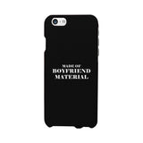 Boyfriend Material Black Cute Phone Cover Gift For Him
