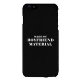Boyfriend Material Black Cute Phone Cover Gift For Him