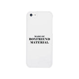 Boyfriend Material Black Cute Phone Case For Gift Idea